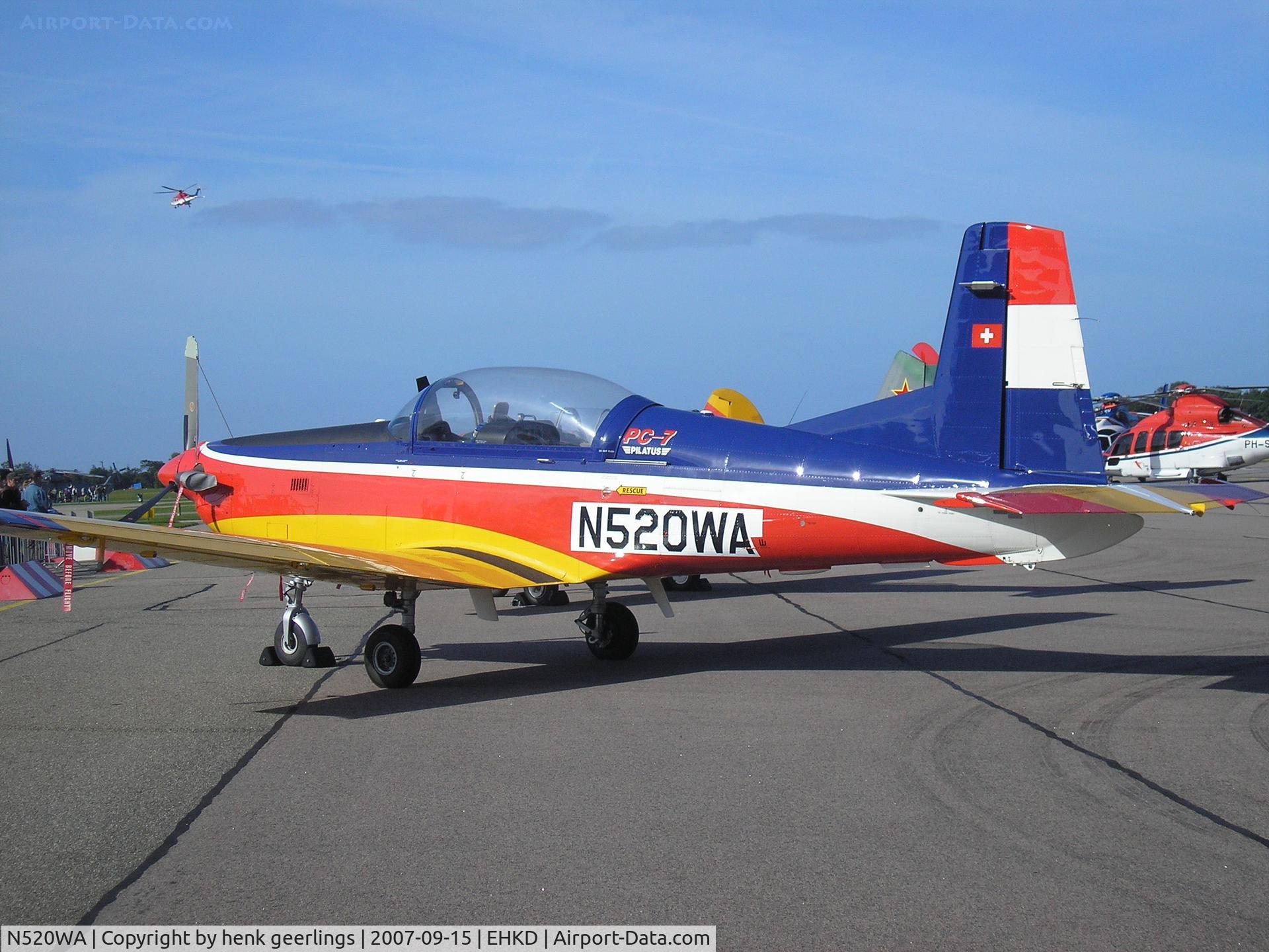 N520WA, 1987 Pilatus PC-7 C/N 520, Heldair Maritime Air Show Den Helder Airport