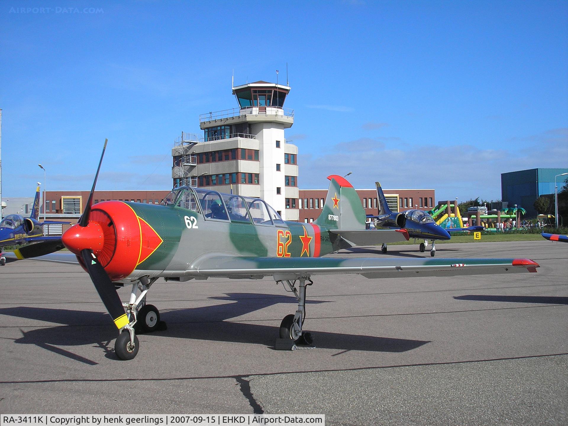 RA-3411K, 1987 Yakovlev Yak-52 C/N 877803, Heldair Maritime Air Show Den Helder Airport