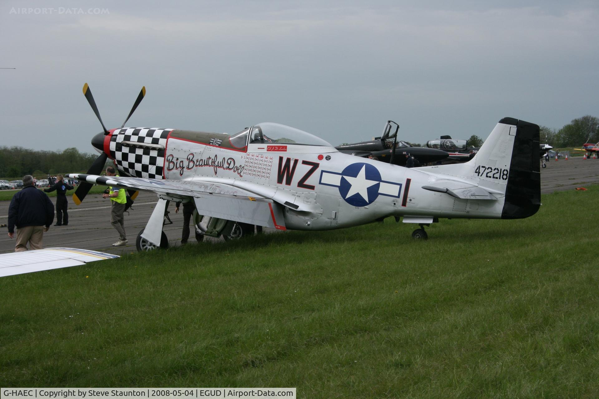 G-HAEC, 1951 Commonwealth CA-18 Mustang 22 (P-51D) C/N CACM-192-1517, Taken at Abingdon Air & County Show 2008 in aid of the Thames Valley and Chiltern Air Ambulance (http://www.abingdonfayre.com/)