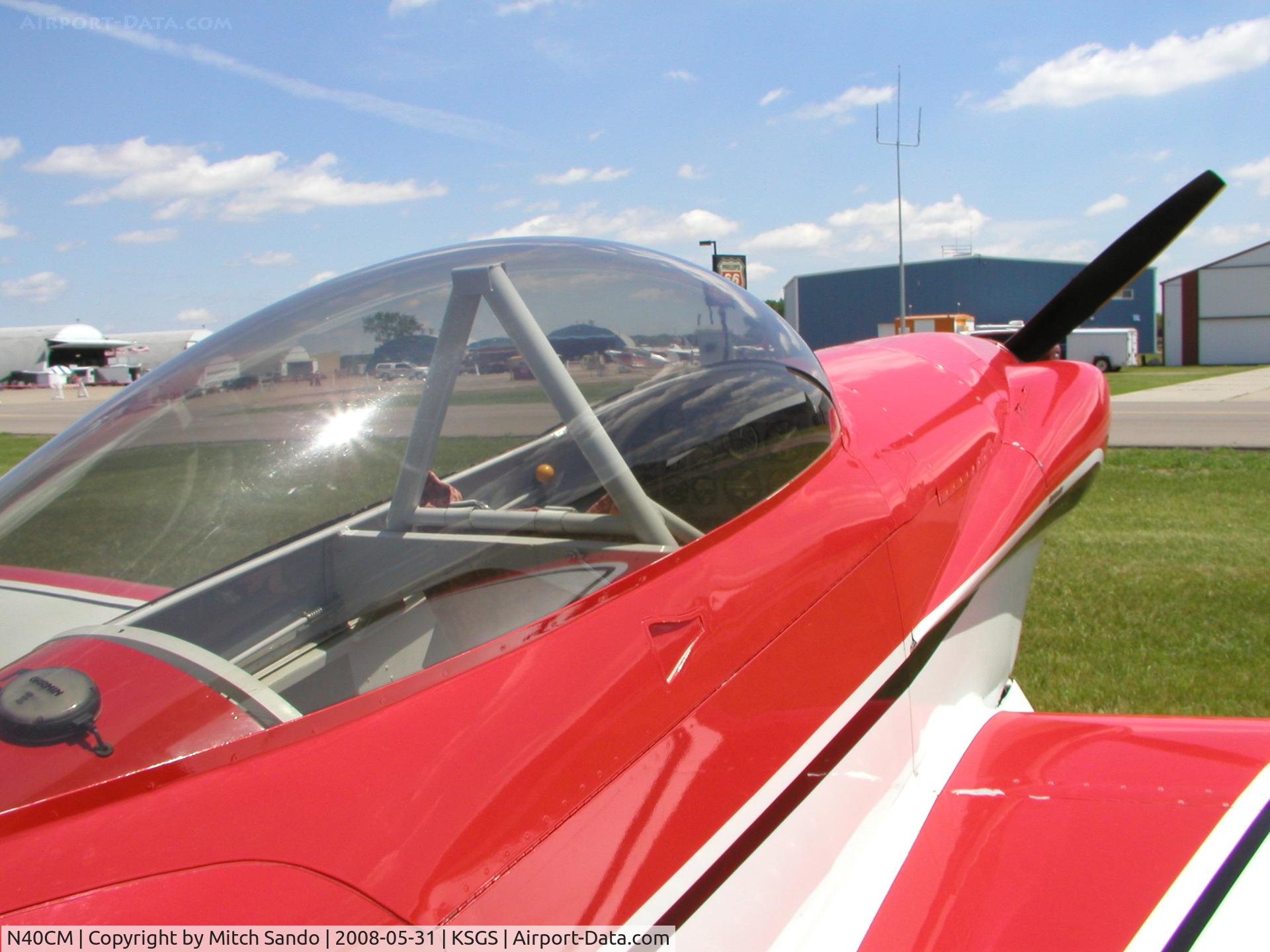 N40CM, 1987 Vans RV-4 C/N 368, Fleming Field Fly-In 2008.