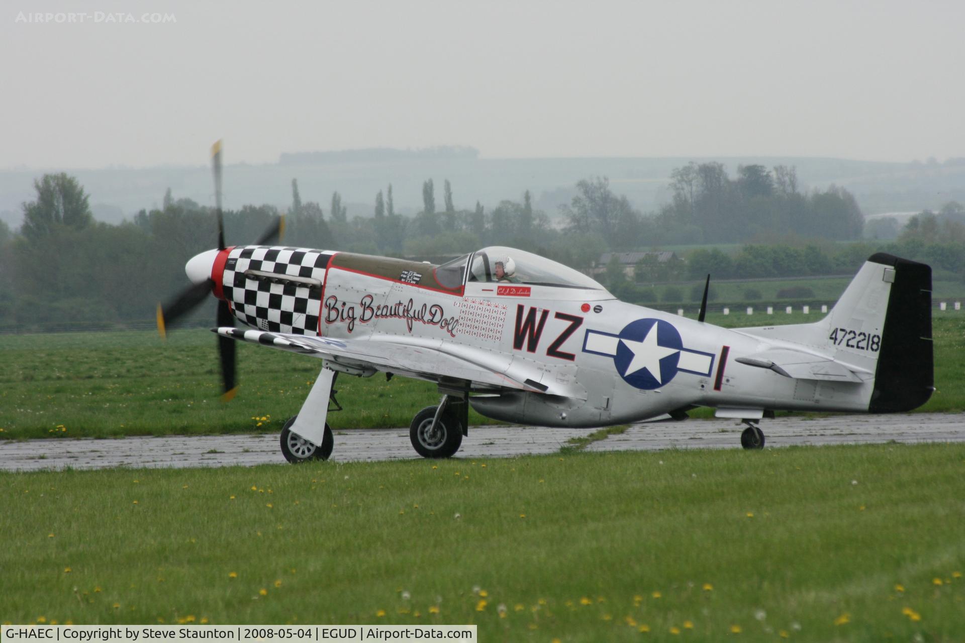 G-HAEC, 1951 Commonwealth CA-18 Mustang 22 (P-51D) C/N CACM-192-1517, Taken at Abingdon Air & County Show 2008 in aid of the Thames Valley and Chiltern Air Ambulance (http://www.abingdonfayre.com/)
