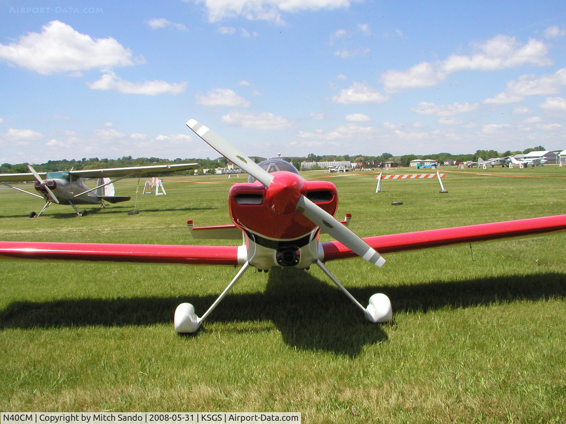 N40CM, 1987 Vans RV-4 C/N 368, Fleming Field Fly-In 2008.