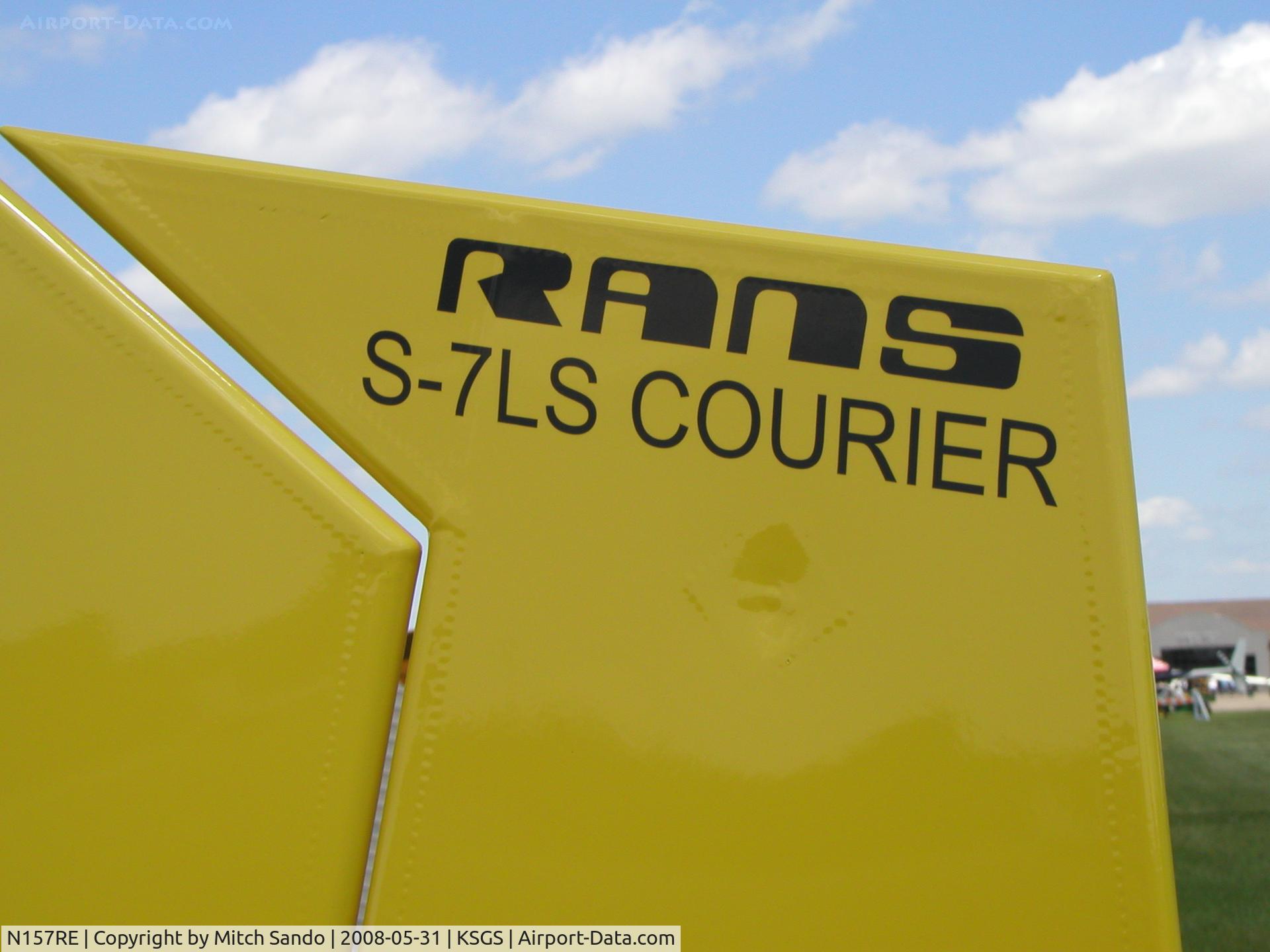 N157RE, 2007 Rans S-7LS Courier C/N 0806442, Fleming Field Fly-In 2008.