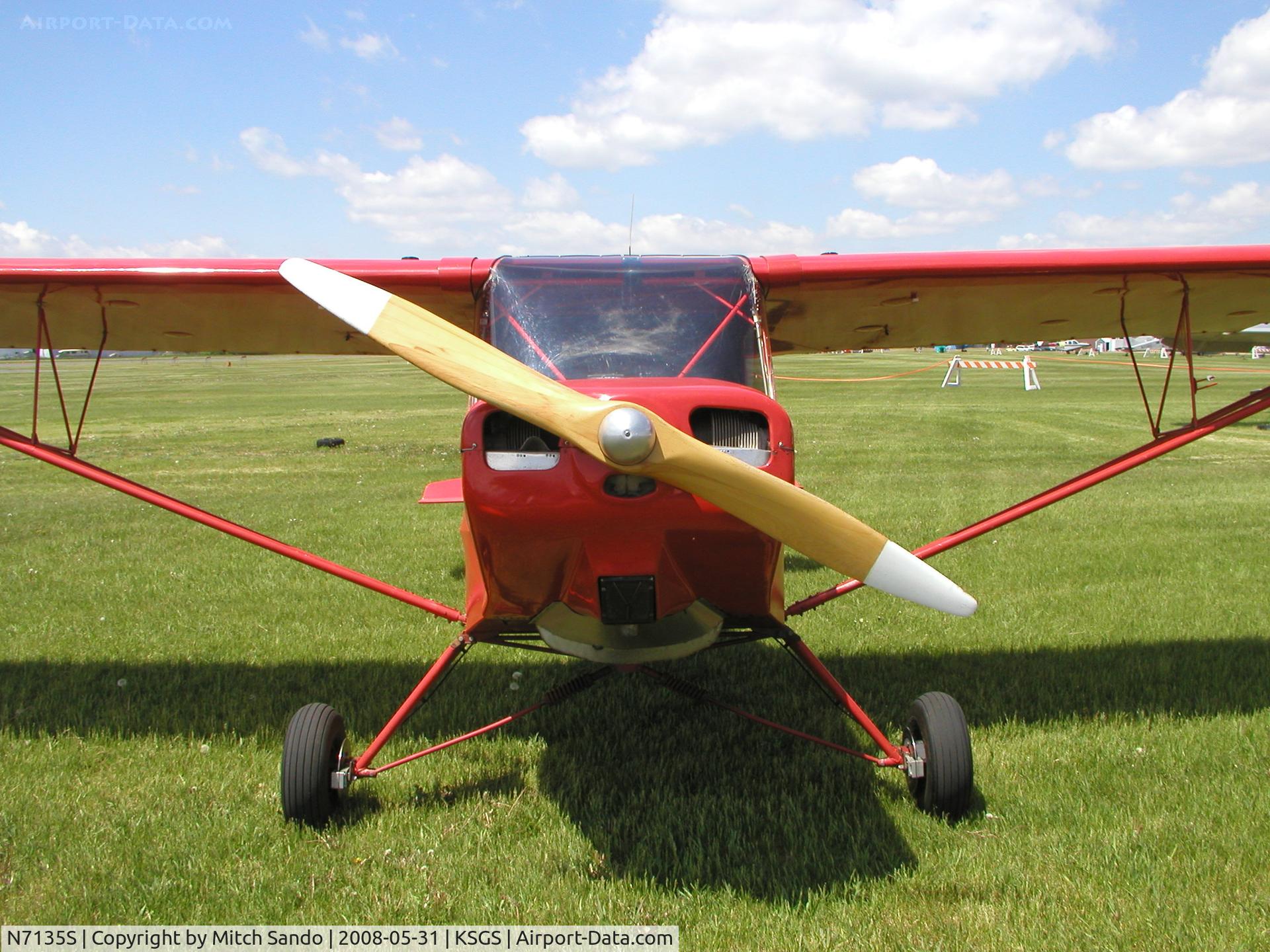 N7135S, 1993 Slattery Gordon C RED DEUCE C/N GCS-YBBH, Fleming Field Fly-In 2008.