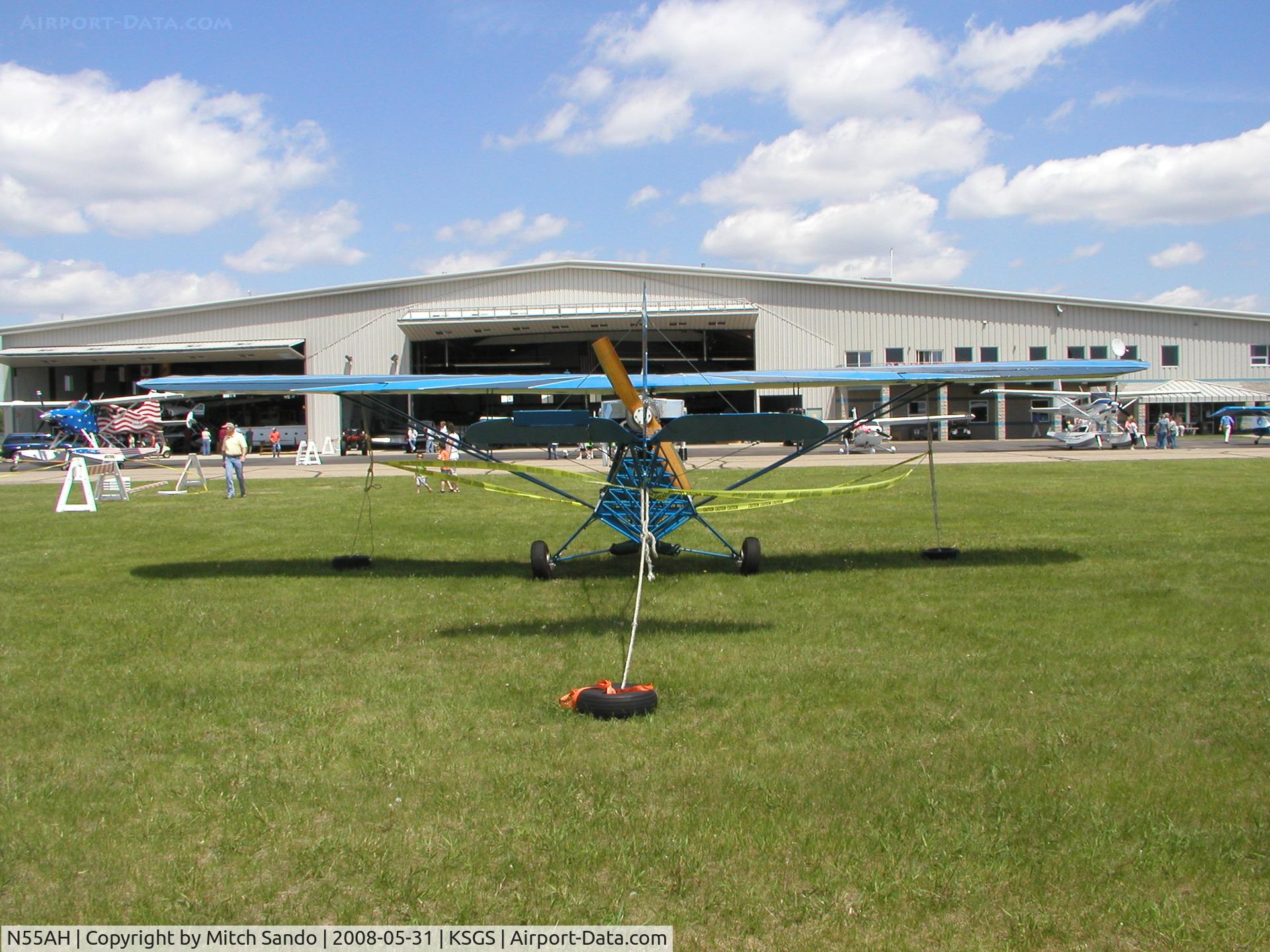 N55AH, 1978 Breezy RLU-1 C/N 5555, Fleming Field Fly-In 2008.