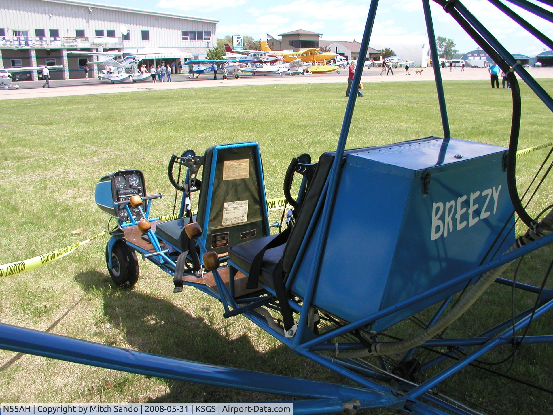 N55AH, 1978 Breezy RLU-1 C/N 5555, Fleming Field Fly-In 2008.