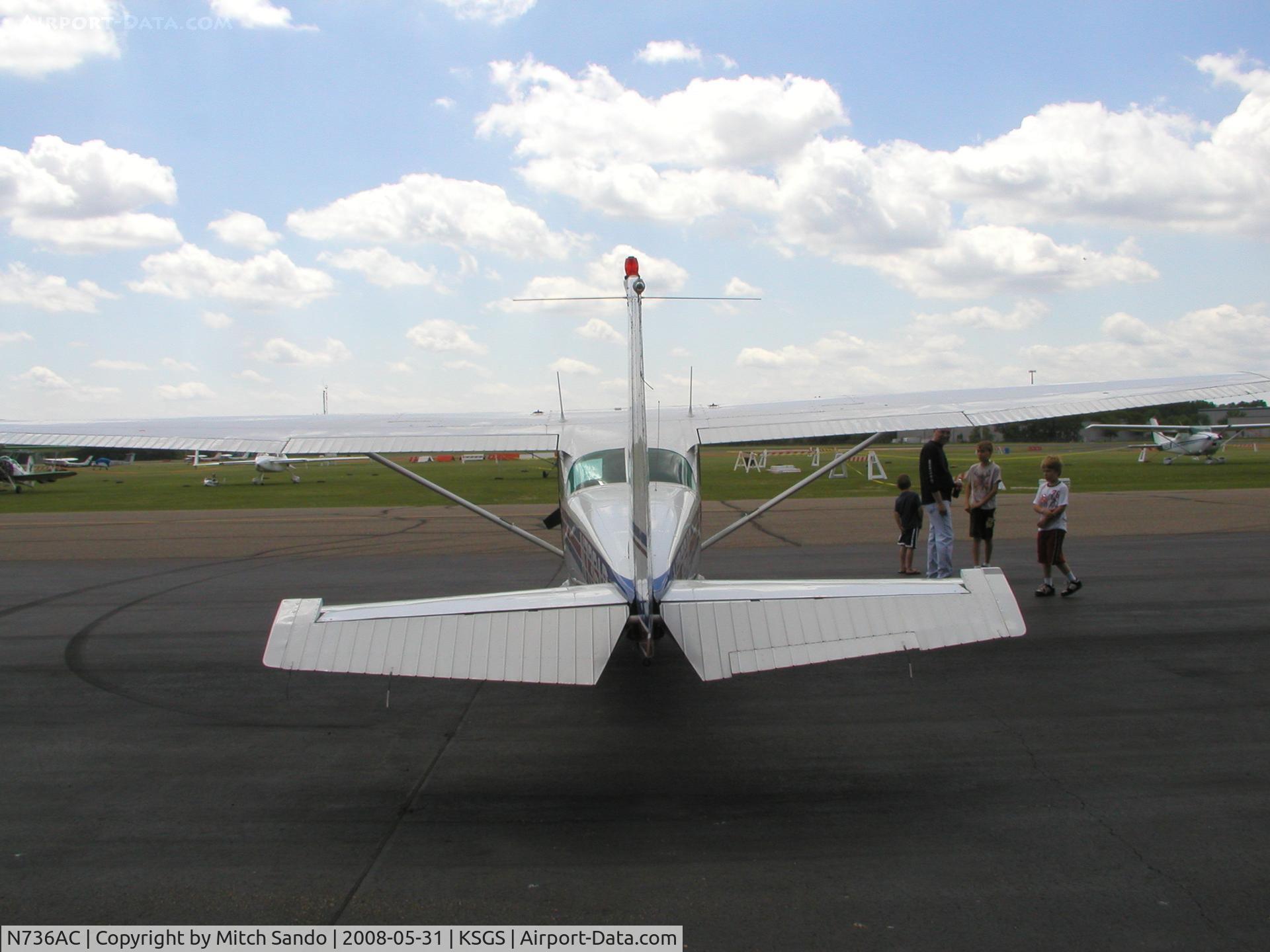 N736AC, 1977 Cessna R172K Hawk XP C/N R1722364, Fleming Field Fly-In 2008.