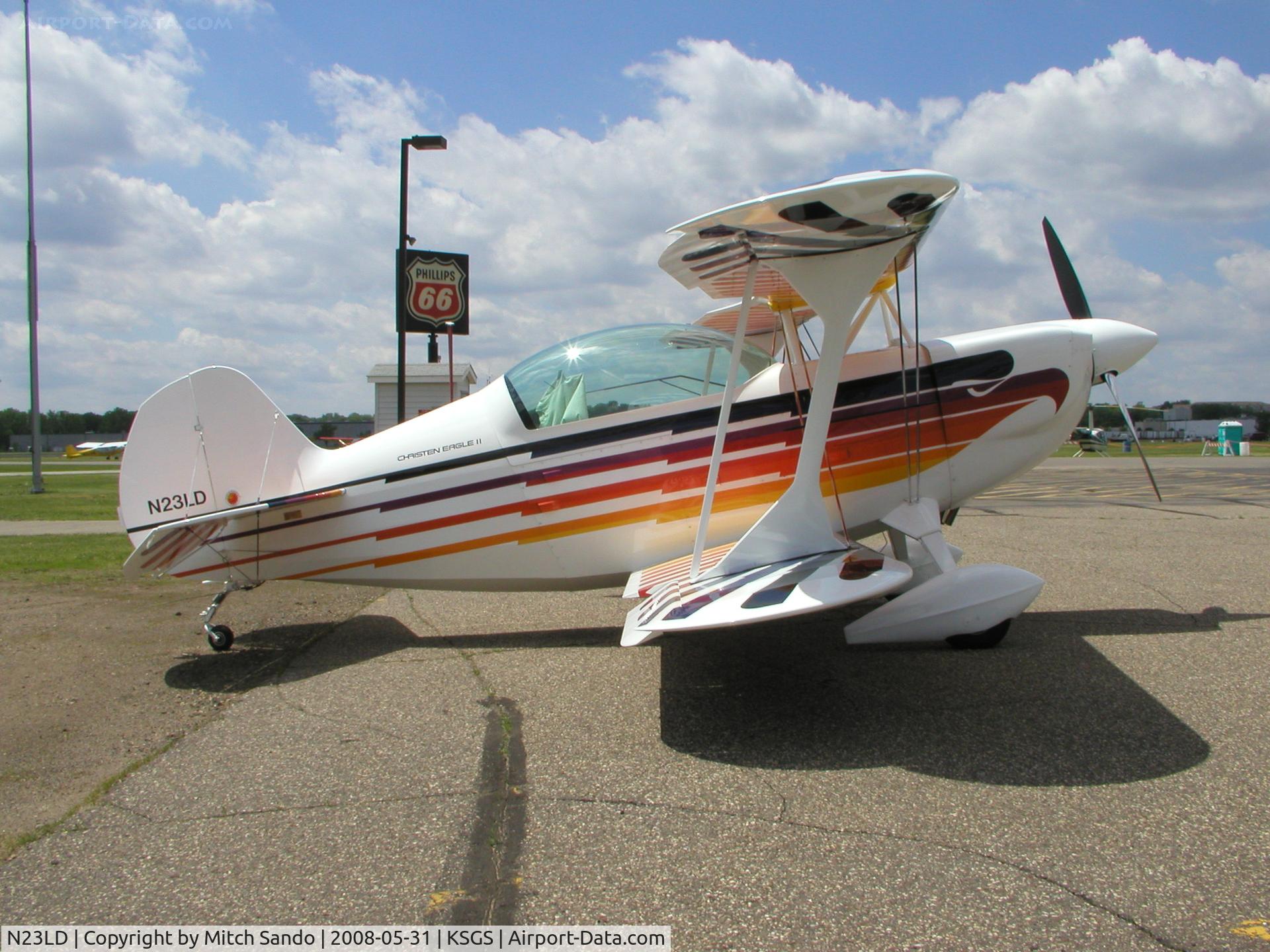 N23LD, 1998 Christen Eagle II C/N OJALA-0001, Fleming Field Fly-In 2008.