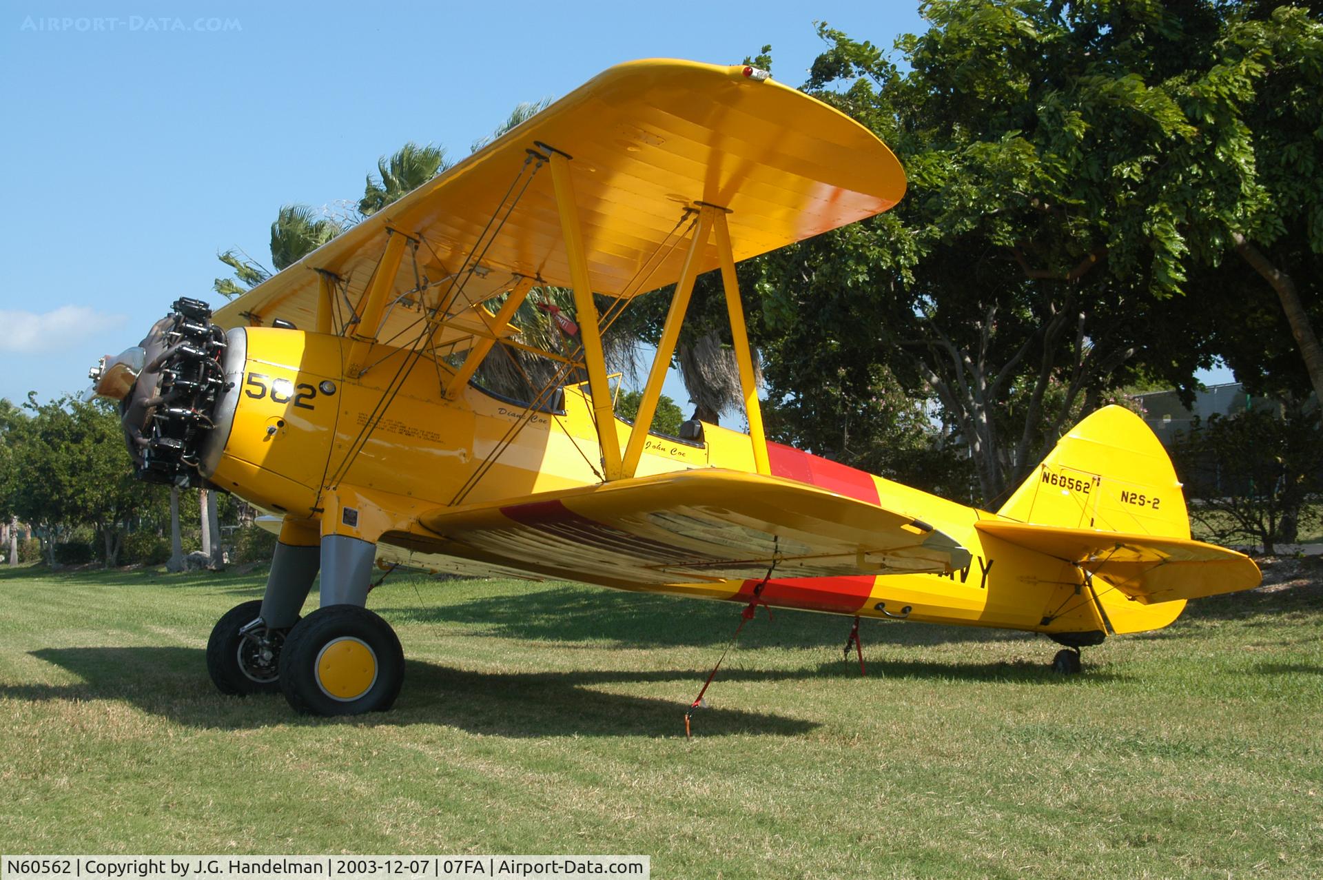 N60562, Boeing A75L3 C/N 75-1492, N2S-2 Kaydet at Ocean Reef  Club