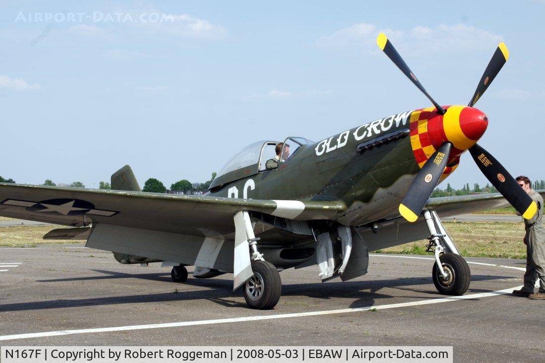 N167F, 1944 North American P-51D Mustang C/N 122-40417, 18 th Antwerp Stampe Fly in.OLD CROW B6 S.