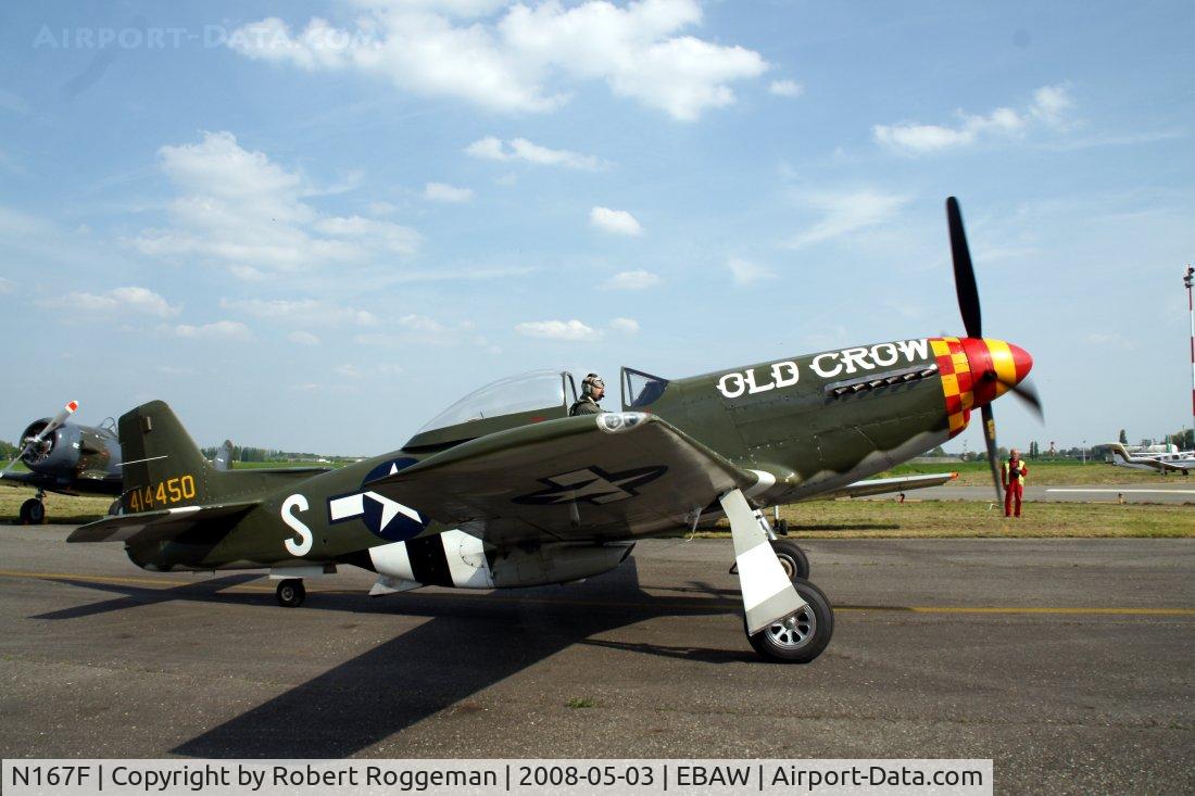 N167F, 1944 North American P-51D Mustang C/N 122-40417, 18 th Antwerp Stampe Fly in.OLD CROW B6 S.