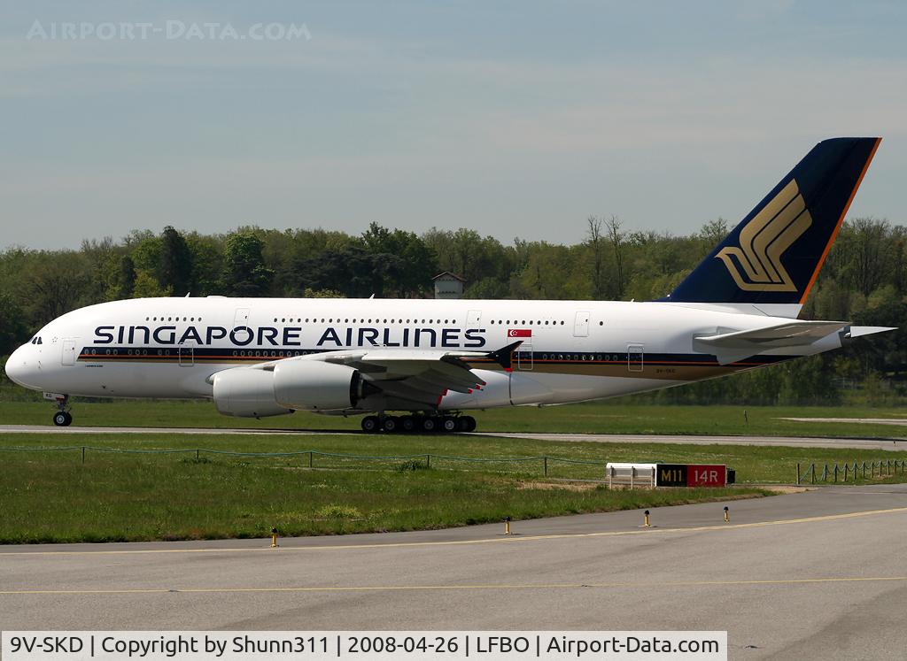 9V-SKD, 2008 Airbus A380-841 C/N 008, Delivery day for this new SIA A380...