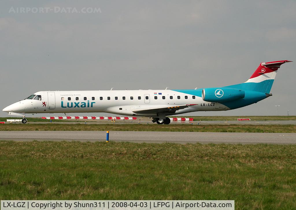 LX-LGZ, 2000 Embraer EMB-145LU (ERJ-145LU) C/N 145258, Rolling for departure...
