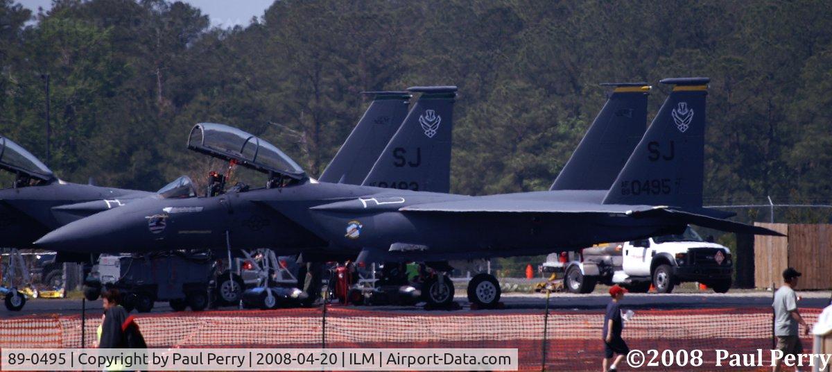 89-0495, 1989 McDonnell Douglas F-15E Strike Eagle C/N 1142/E117, The Back-up bird on the ramp