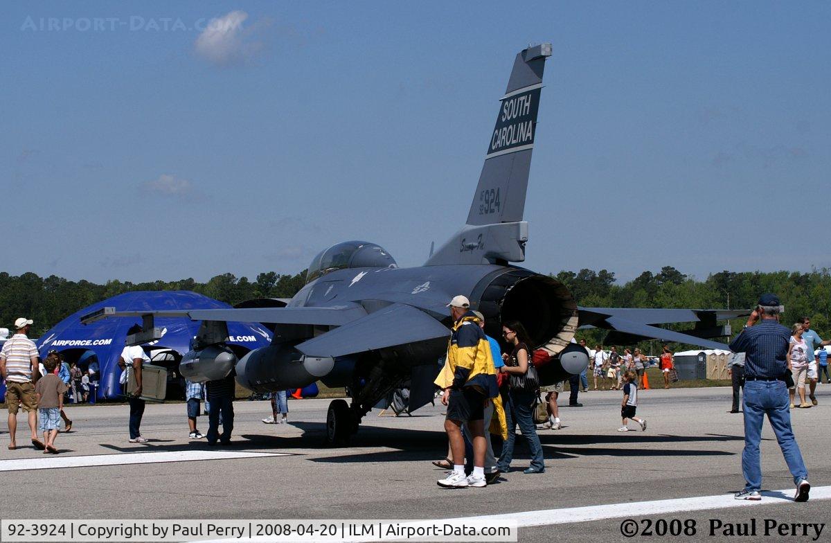 92-3924, 1992 Lockheed F-16D Fighting Falcon C/N CD-37, Twin Seat Viper from South Carolina