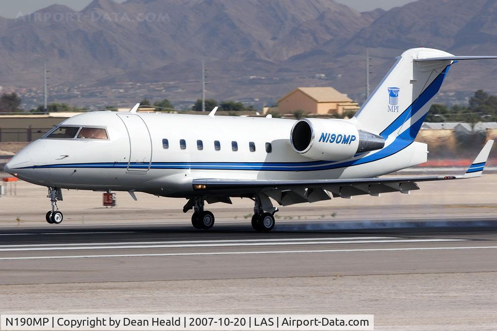 N190MP, 1994 Canadair Challenger 601-3R (CL-600-2B16) C/N 5161, MPI Transaction Management LLC 1994 Canadair CL-600-2B16 Challenger 604 N190MP landing on RWY 25L.