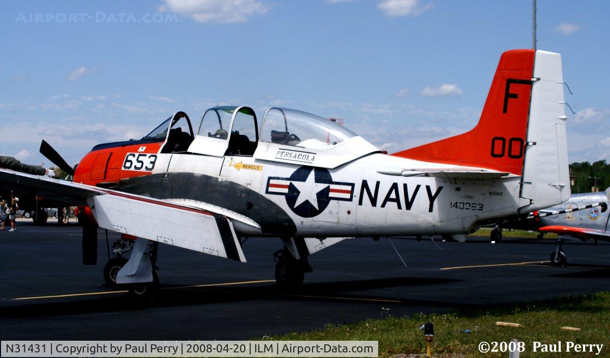 N31431, 1968 North American T-28C Trojan C/N 226-11 (140063), Sitting static near the hot ramp