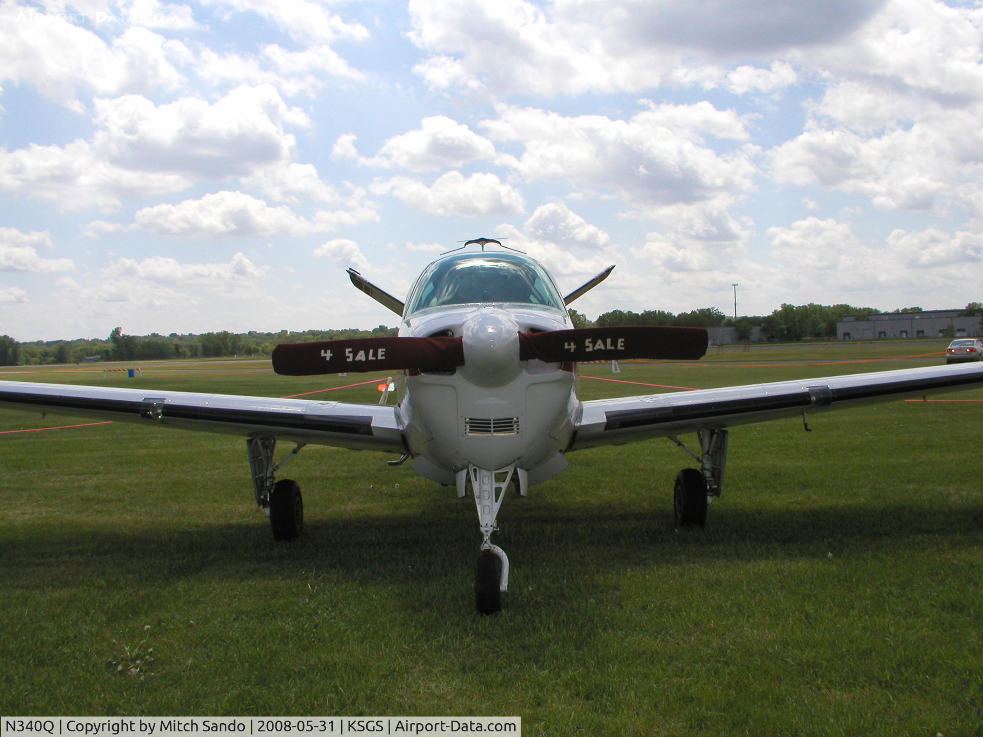 N340Q, 1958 Beech J35 Bonanza C/N D-5486, Fleming Field Fly-In 2008.