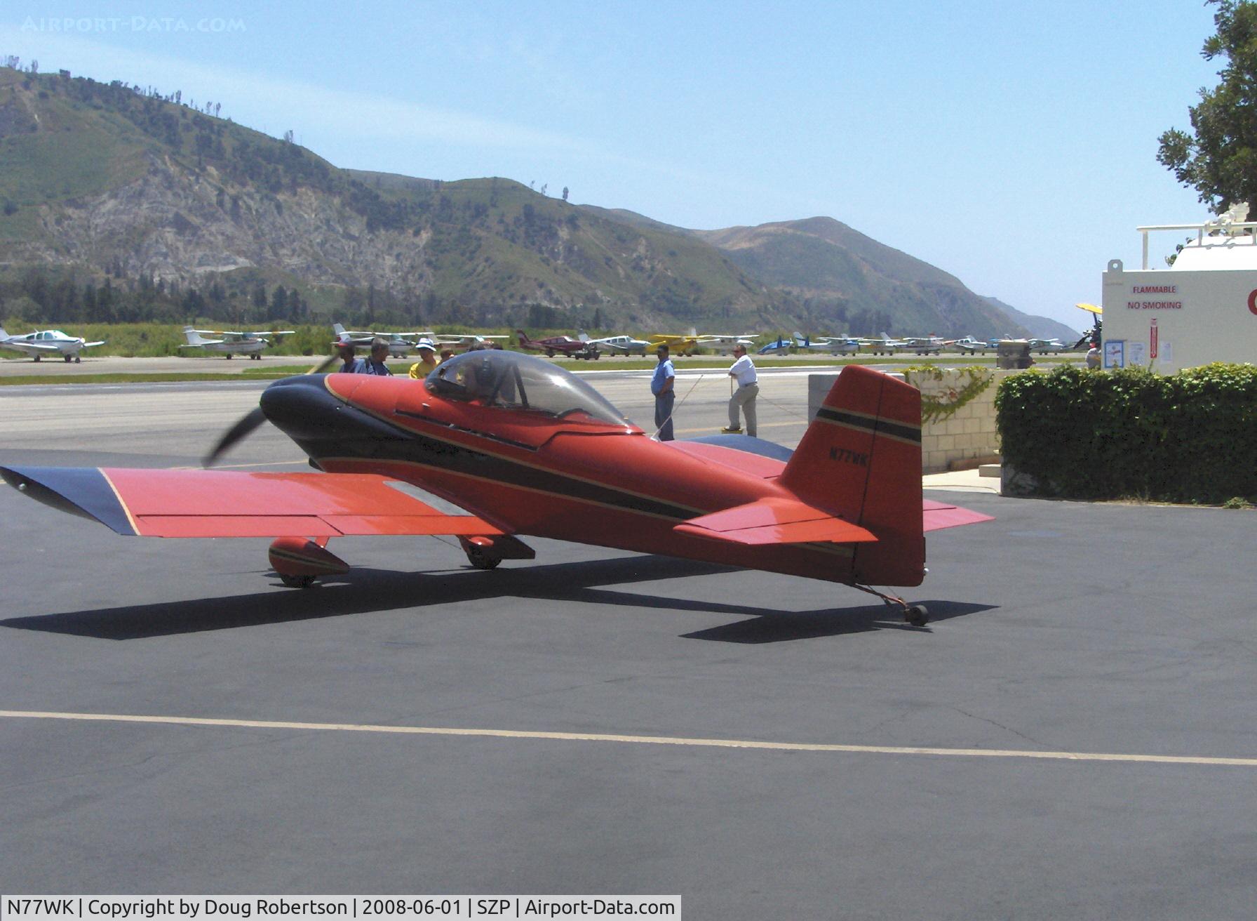 N77WK, 1990 Vans RV-4 C/N 1468, 1990 Wendel VAN's RV-4, Lycoming O-320, taxi