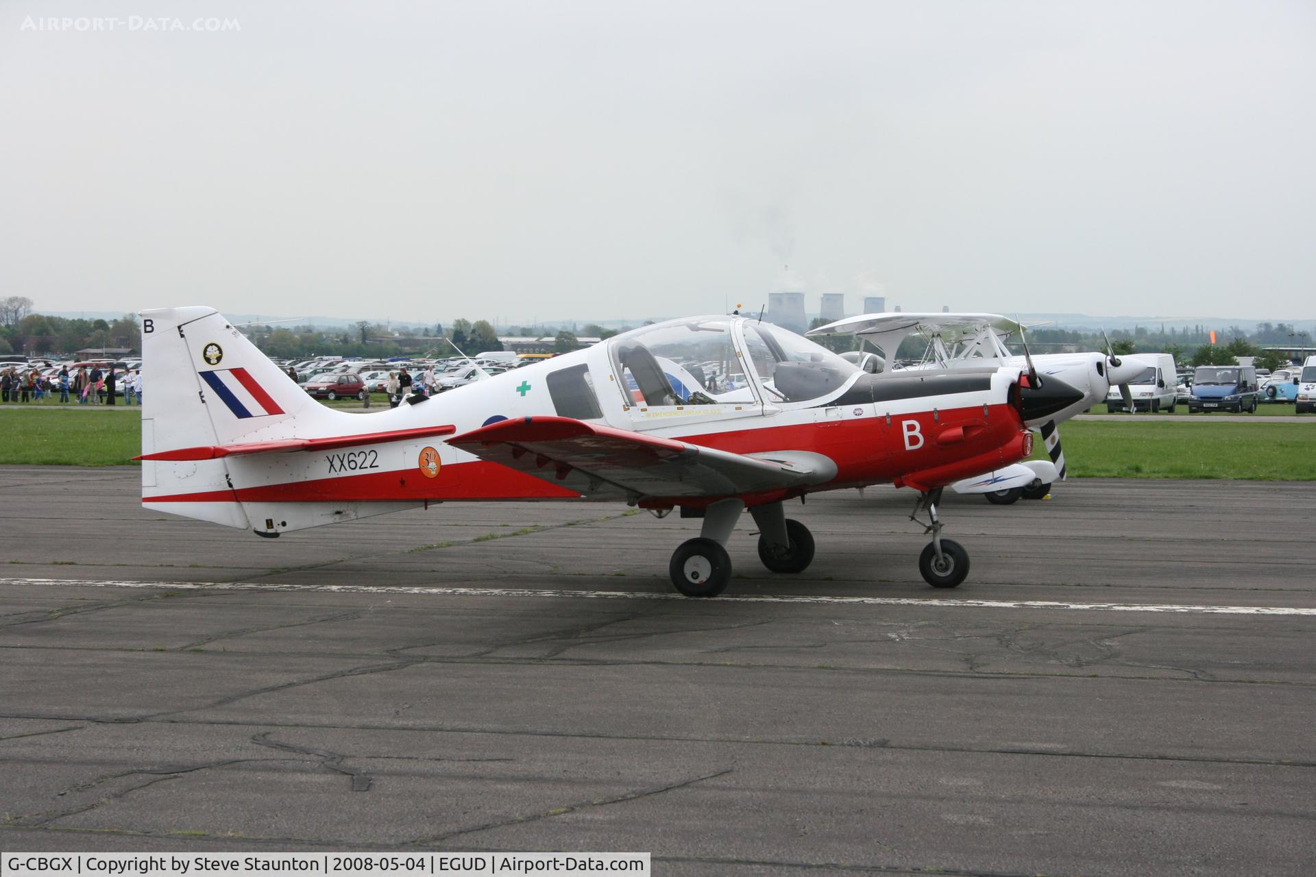 G-CBGX, 1974 Scottish Aviation Bulldog T.1 C/N BH120/287, Taken at Abingdon Air & County Show 2008 in aid of the Thames Valley and Chiltern Air Ambulance (http://www.abingdonfayre.com/)