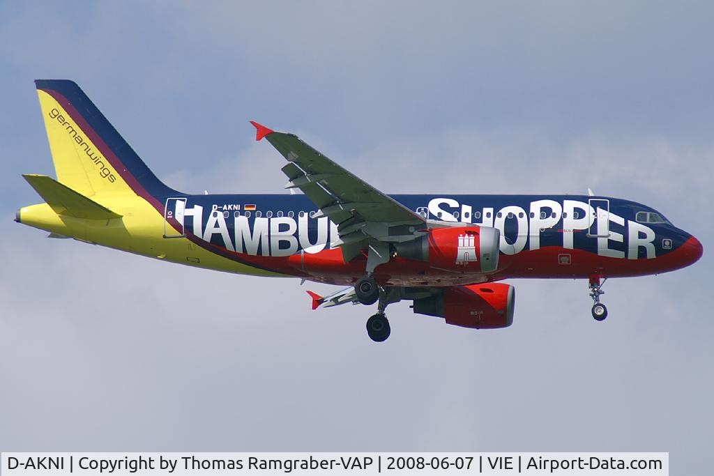 D-AKNI, 1999 Airbus A319-112 C/N 1016, Germanwings Airbus A319