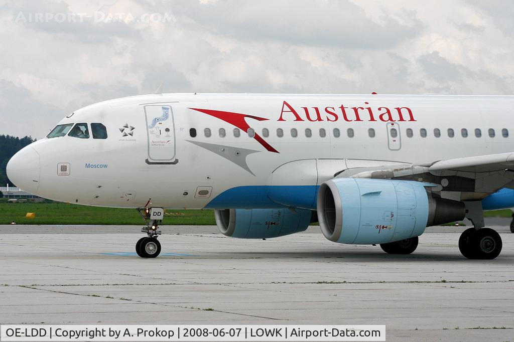 OE-LDD, 2005 Airbus A319-112 C/N 2416, Scheduled flight to Vienna with A319 due to the UEFA EURO 2008