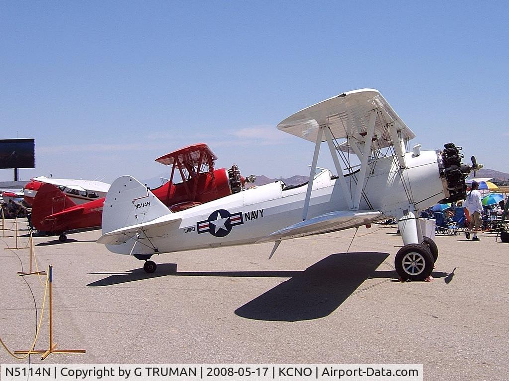 N5114N, 1943 Boeing B75N1 C/N 75-7721, At Chino Airshow May 2008