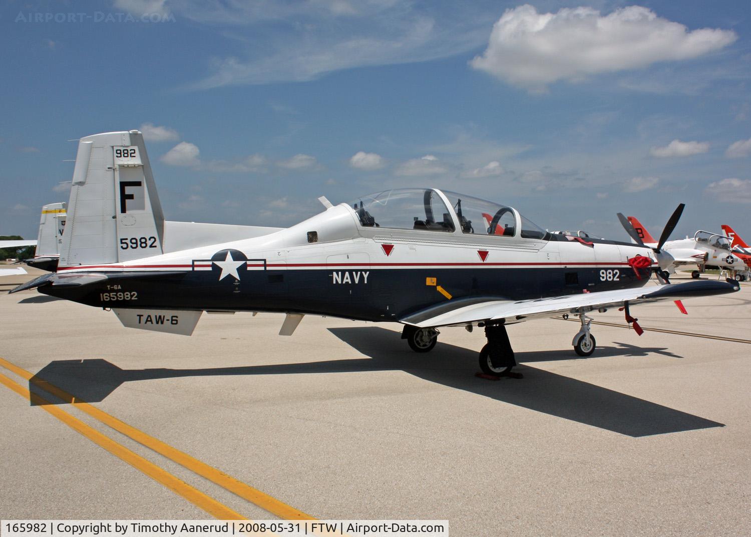 165982, Raytheon T-6A Texan II C/N PT-146, Raytheon T-6A Texan II, Cowtown Roundup 2008, BuNo. 165982