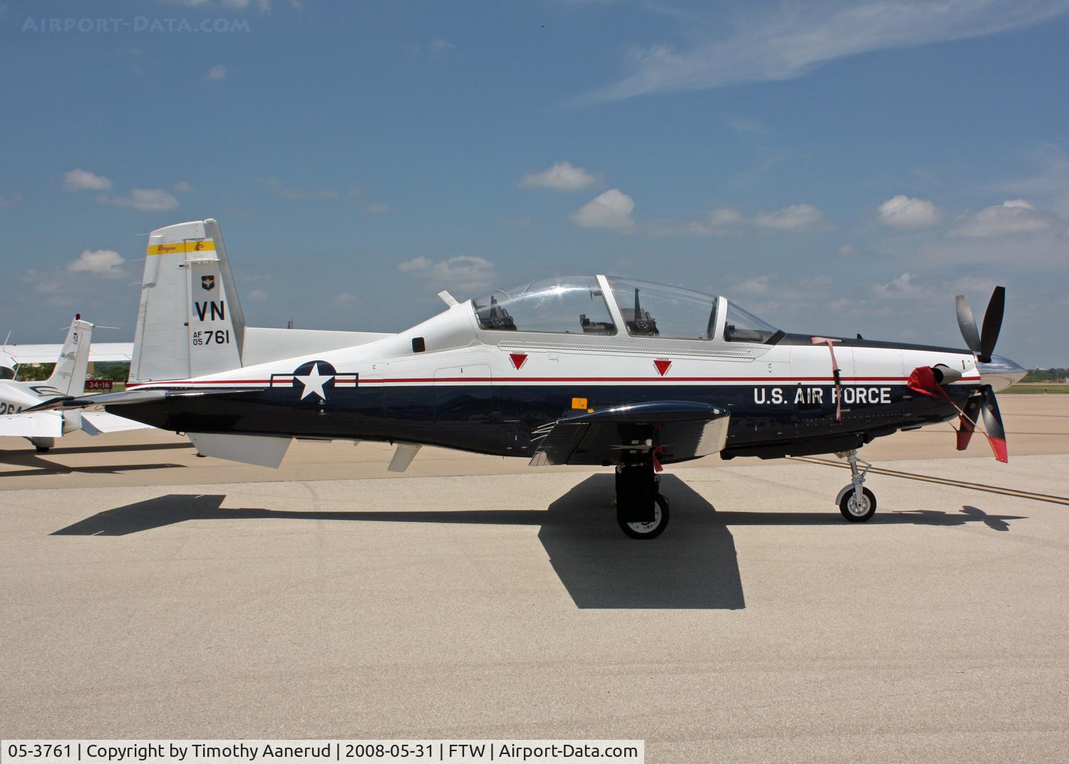05-3761, Raytheon T-6A Texan II C/N PT-313, Raytheon T-6A Texan II, Cowtown Roundup 2008, 05-3761
