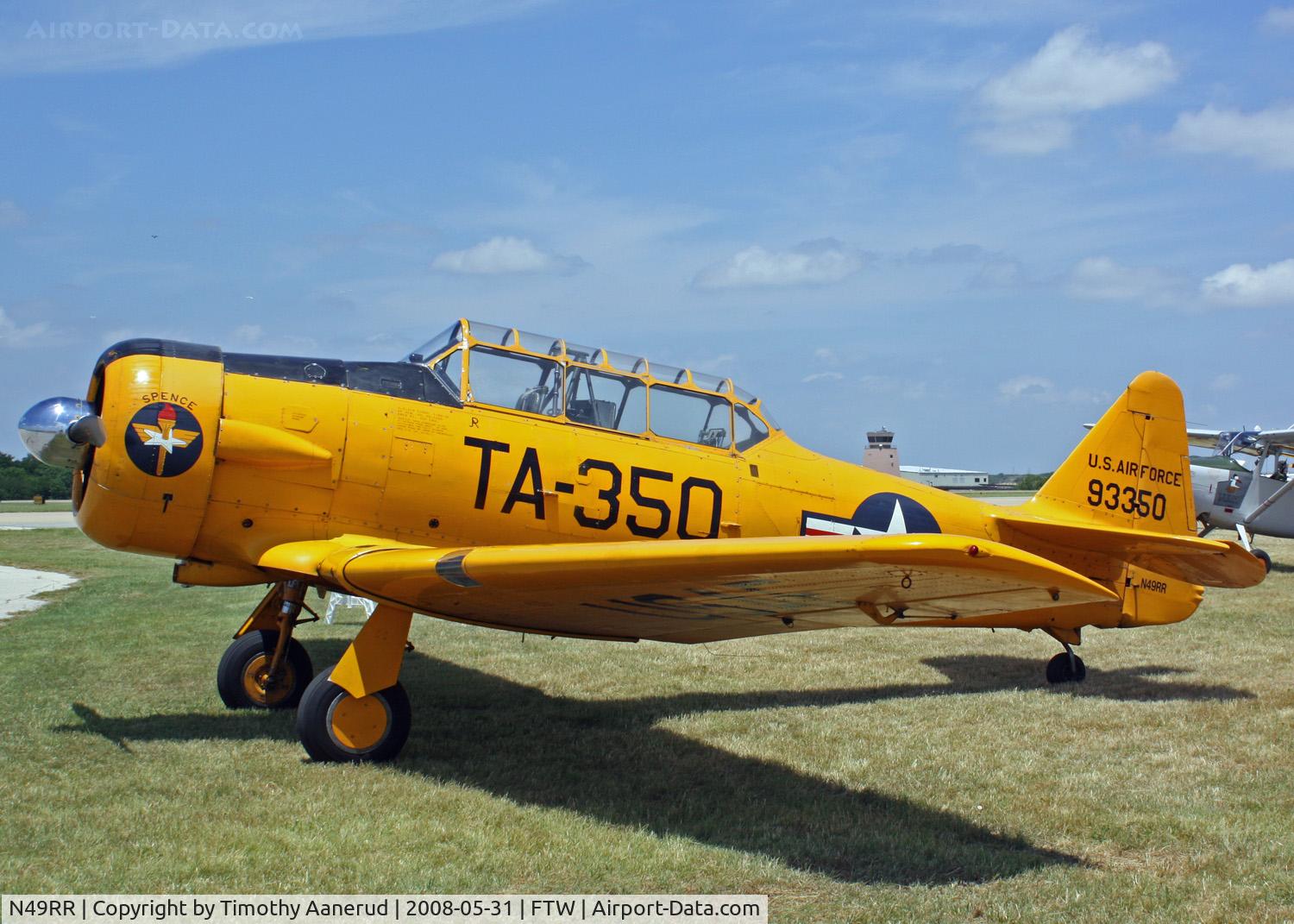 N49RR, 1952 North American T-6G Texan C/N 168-464, North American T-6G-NF, Cowtown Roundup 2008, 49-3350