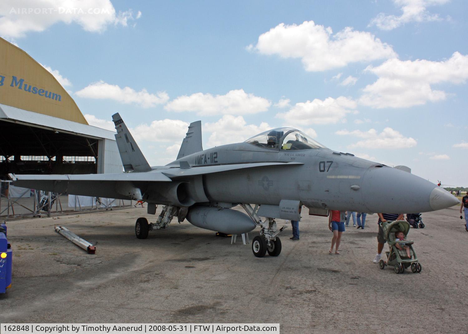 162848, McDonnell Douglas F/A-18A Hornet C/N 0374, McDonnell-Douglas F/A-18 Hornet, Cowtown Roundup 2008, BuNo 162848