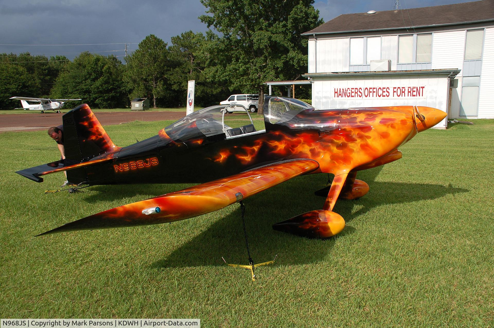 N968JS, 2005 Vans RV-6 C/N 24718, The most incredible paint I have ever seen. The owner said it was 7 colors, and a patented technique.