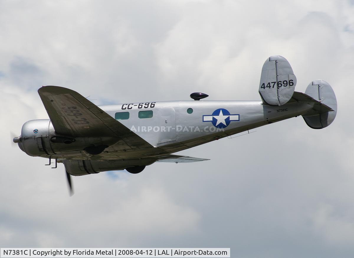 N7381C, 1944 Beech C18S C/N 8104, C-45