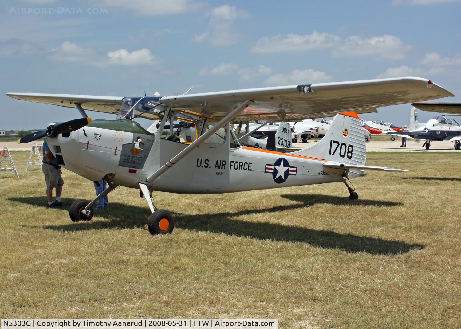 N5303G, 1951 Cessna 305A C/N 21781, Cowtown Warbird Roundup 2008