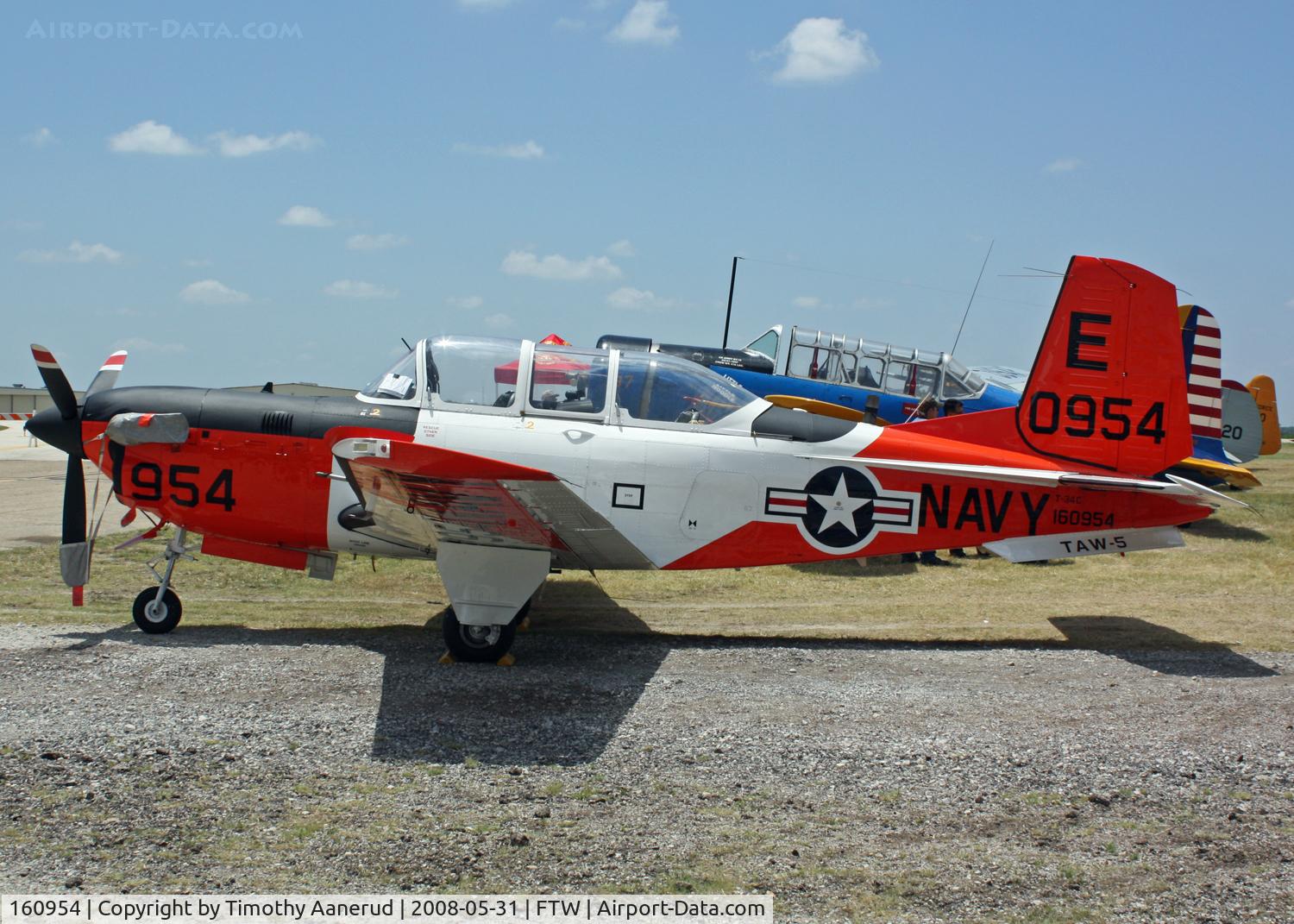 160954, Beech T-34C Turbo Mentor C/N GL-140, Cowtown Warbird Roundup 2008