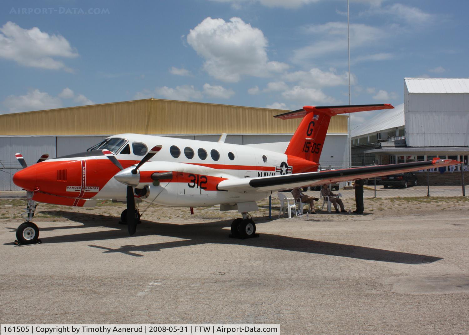 161505, Beech UC-12B Huron C/N BJ-53, Beechcraft UC-12B, aka King Air 200, Cowtown Warbird Roundup 2008, BuNo 161505