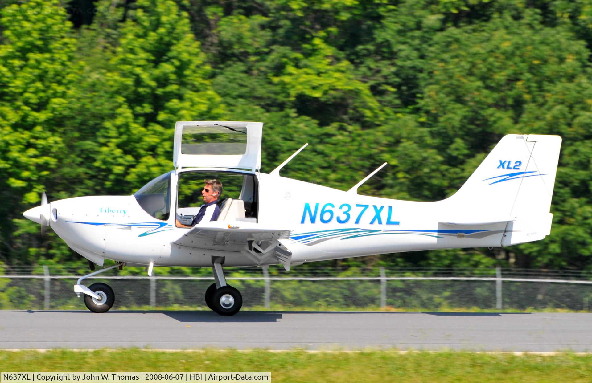 N637XL, 2008 Liberty XL-2 C/N 0108, Arriving runway 21