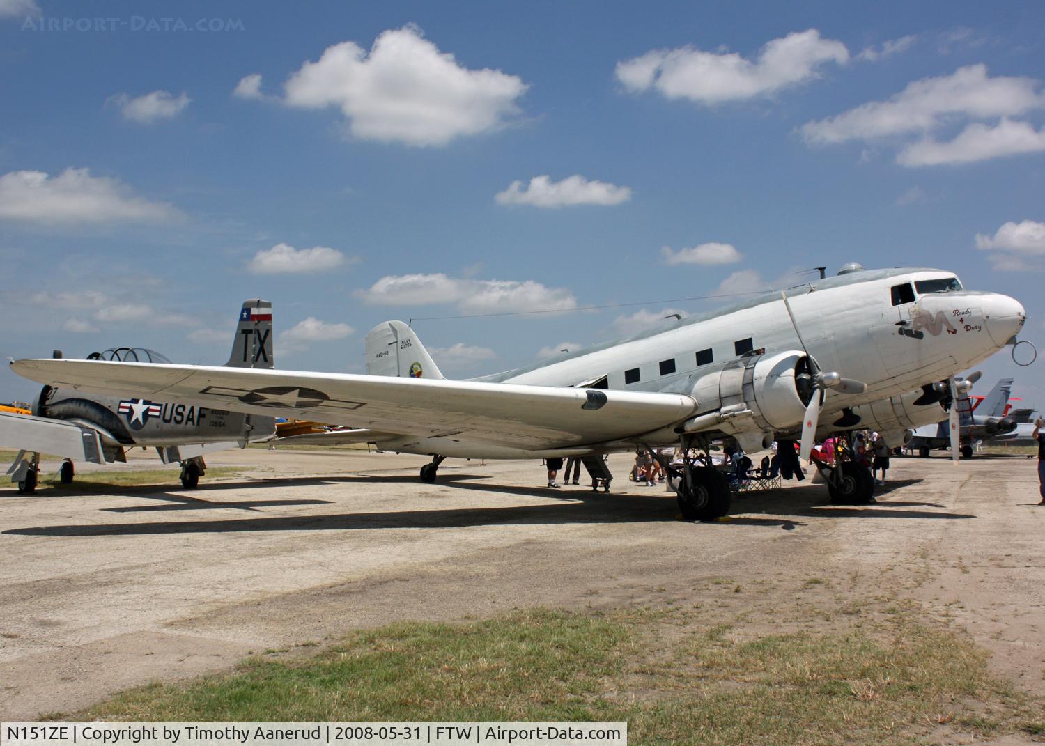 N151ZE, 1944 Douglas DC-3 C/N 50783, Douglas R4D-6, Cowtown Warbird Roundup 2008, BuNo 50783