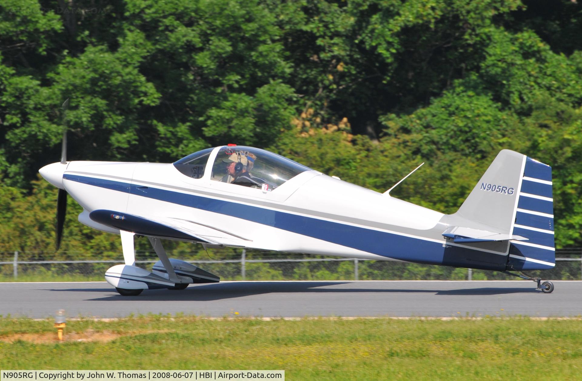 N905RG, 1998 Vans RV-6 C/N 22970, Arriving runwy 21