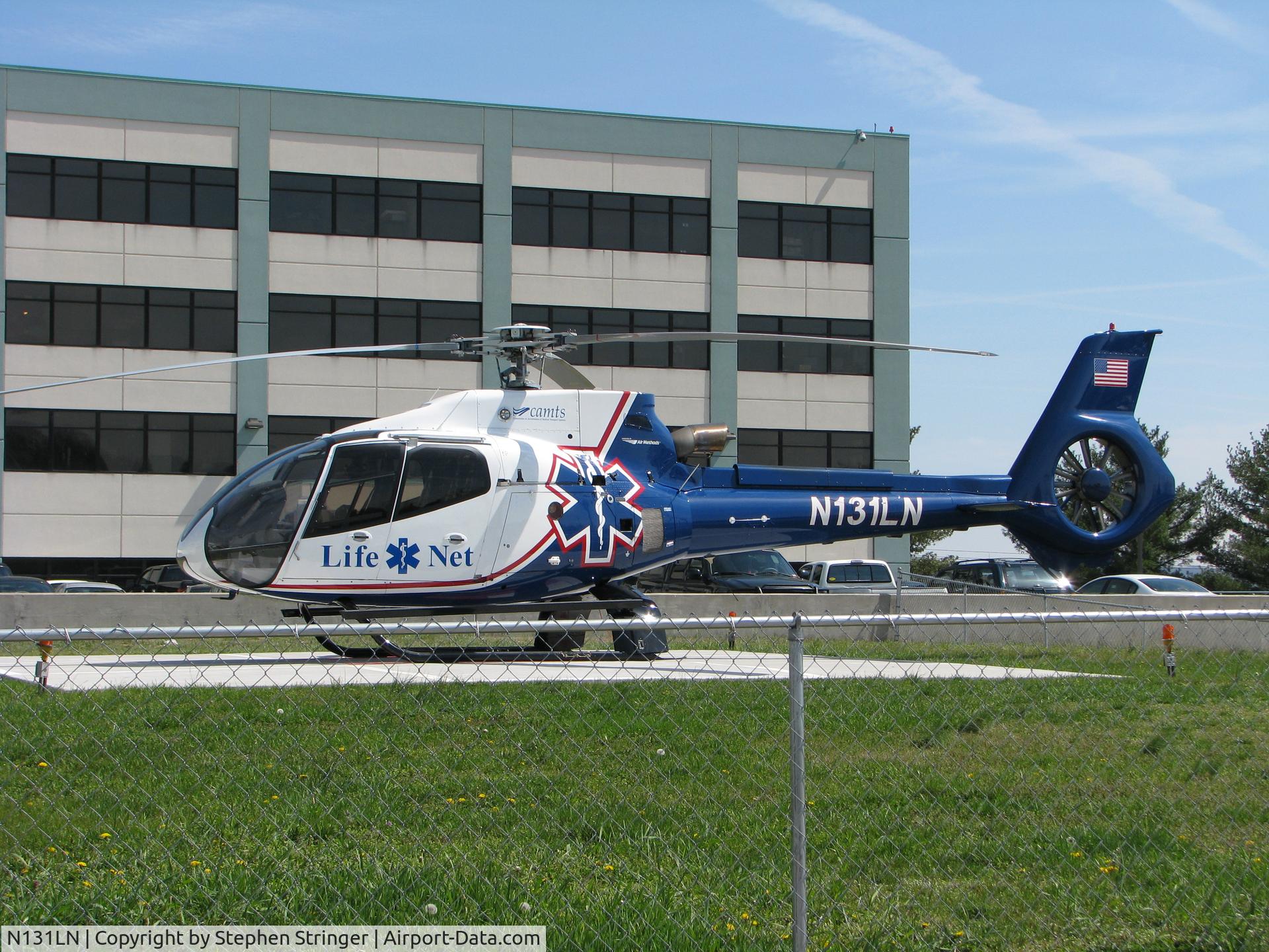 N131LN, Eurocopter EC-130B-4 (AS-350B-4) C/N 4090, At Lake Lumberland regional Hospital