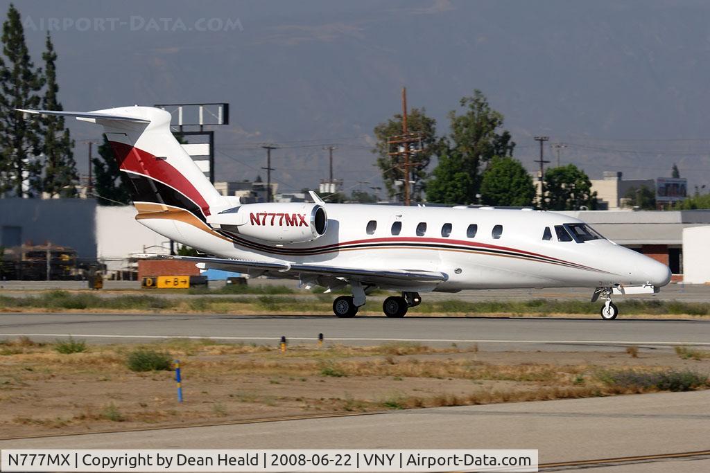 N777MX, 1984 Cessna 650 C/N 650-0051, Duke Woody Aviation LLC 1984 Cessna 650 Citation III N777MX starting takeoff roll on RWY 16R.