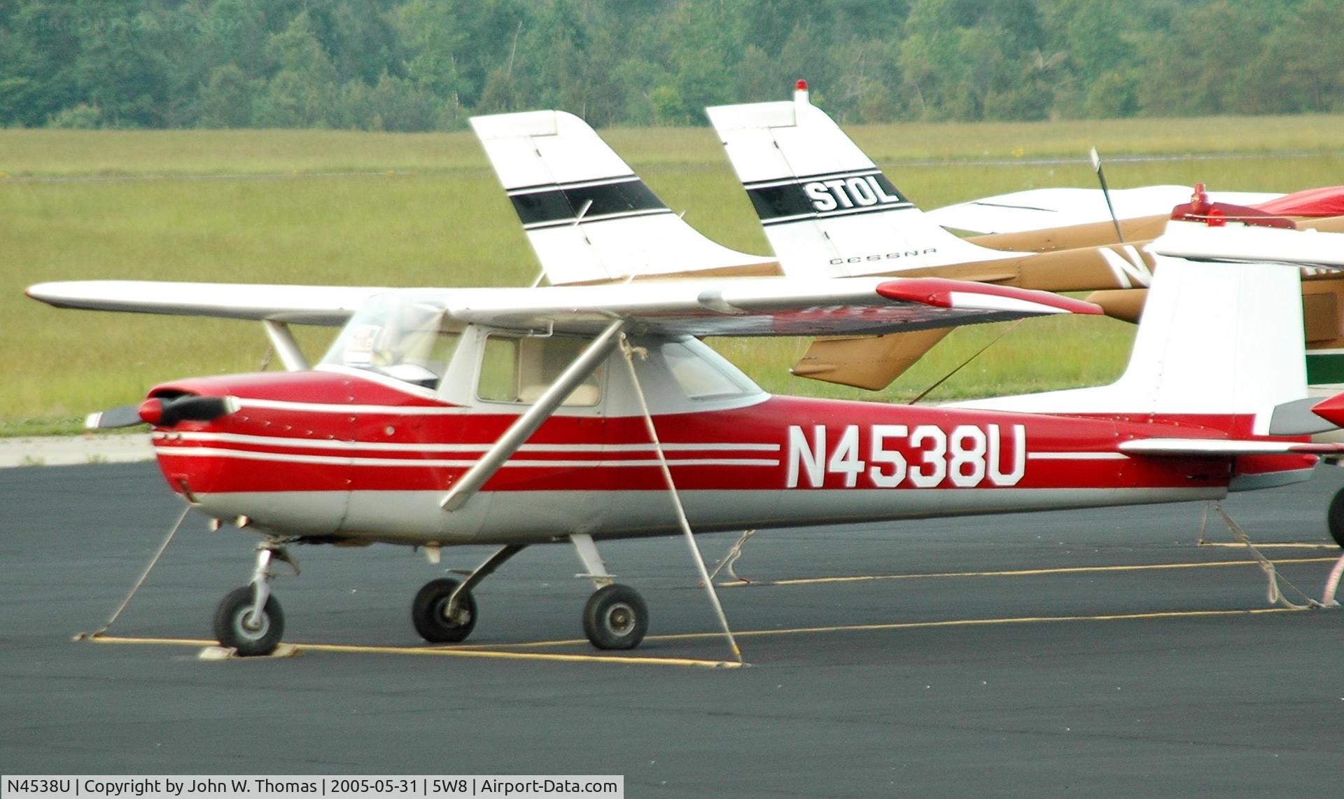 N4538U, 1964 Cessna 150D C/N 15060538, All tied up