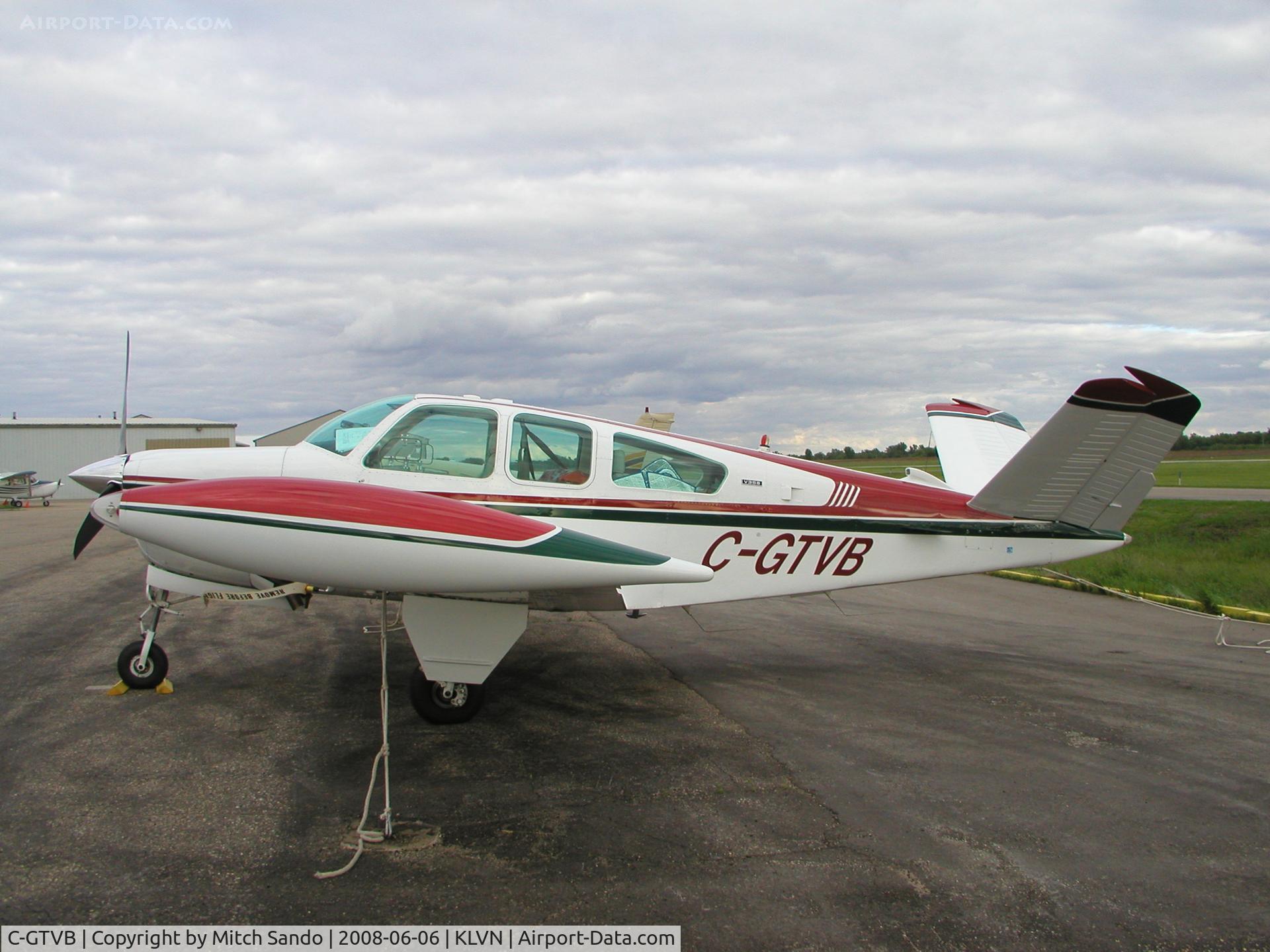 C-GTVB, 1973 Beech V35B Bonanza C/N D-9481, Parked on the ramp at Airlake.