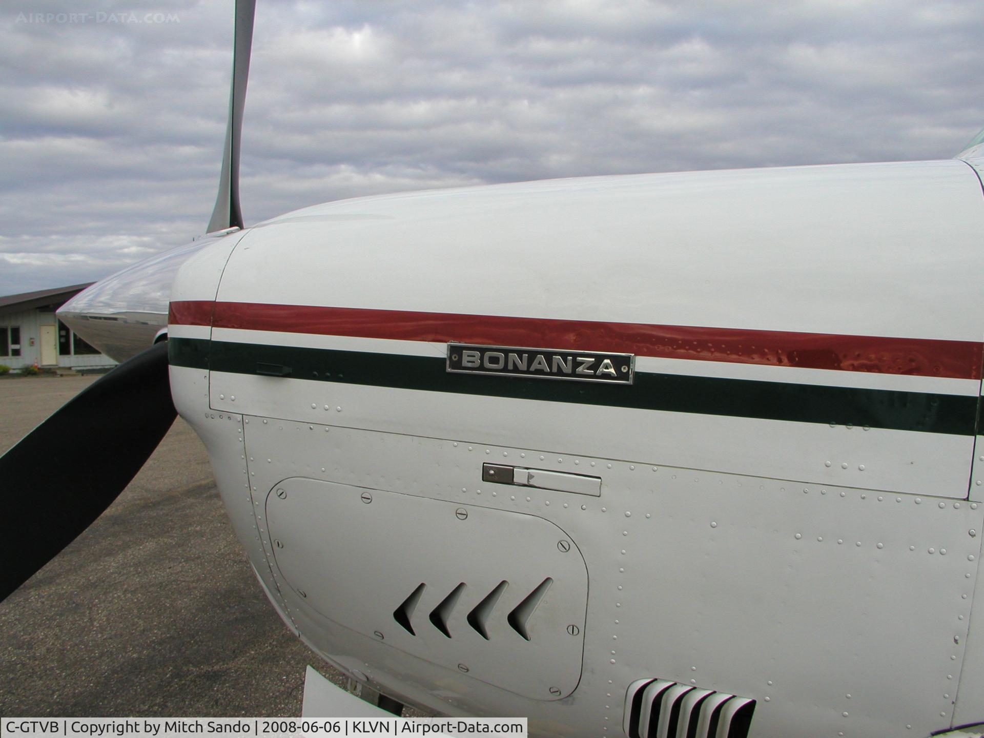 C-GTVB, 1973 Beech V35B Bonanza C/N D-9481, Parked on the ramp at Airlake.