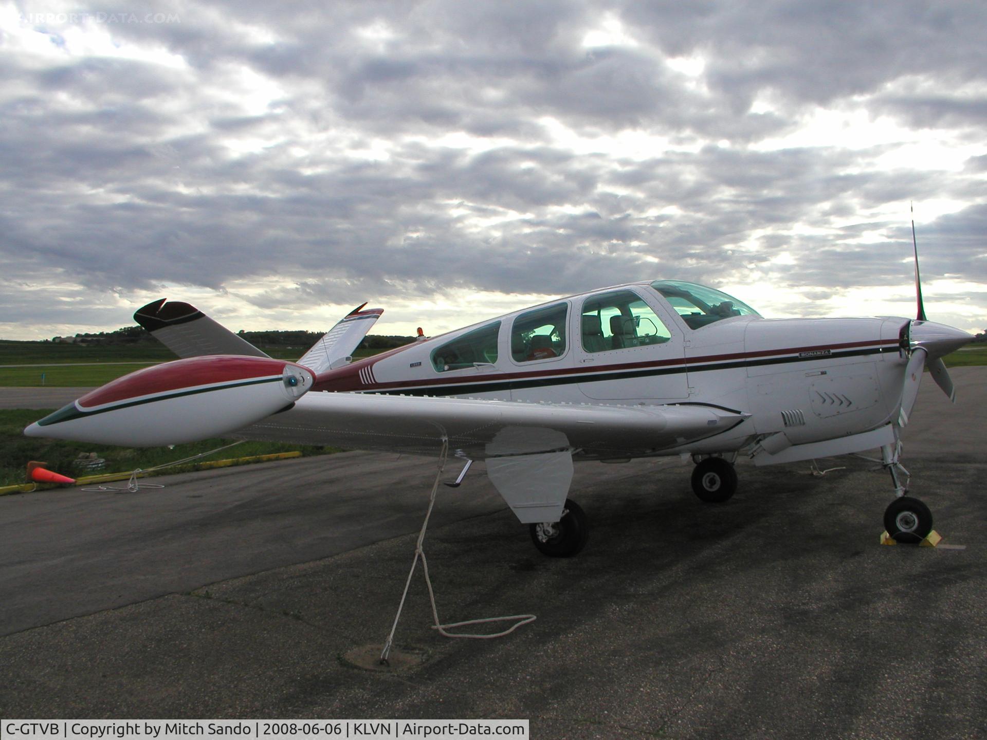 C-GTVB, 1973 Beech V35B Bonanza C/N D-9481, Parked on the ramp at Airlake.