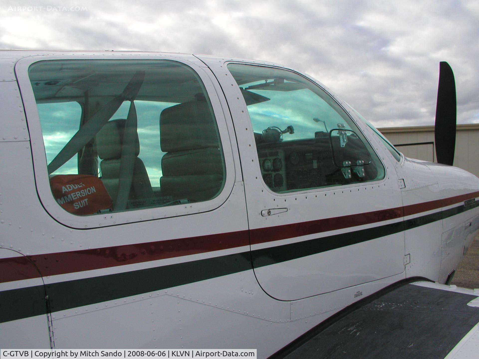 C-GTVB, 1973 Beech V35B Bonanza C/N D-9481, Parked on the ramp at Airlake.