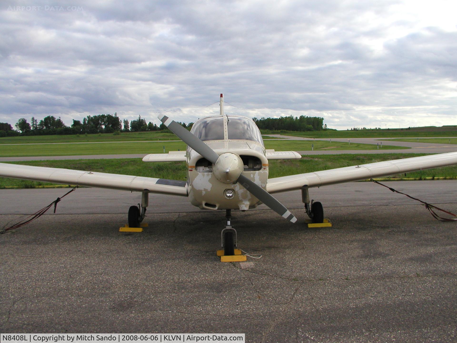 N8408L, 1981 Piper PA-28-161 Cherokee Warrior II C/N 28-8116261, Parked on the ramp at Airlake.