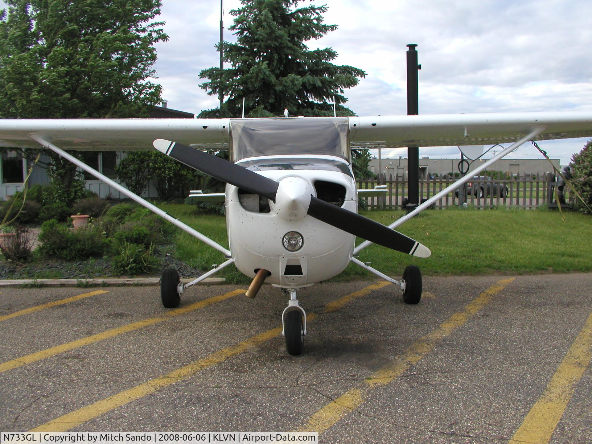 N733GL, 1976 Cessna 172N C/N 17268284, Parked on the ramp at Airlake.