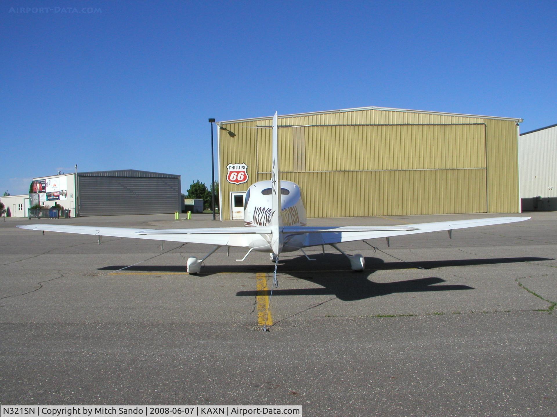 N321SN, 2004 Cirrus SR20 C/N 1467, Parked on the ramp at Alexandria.