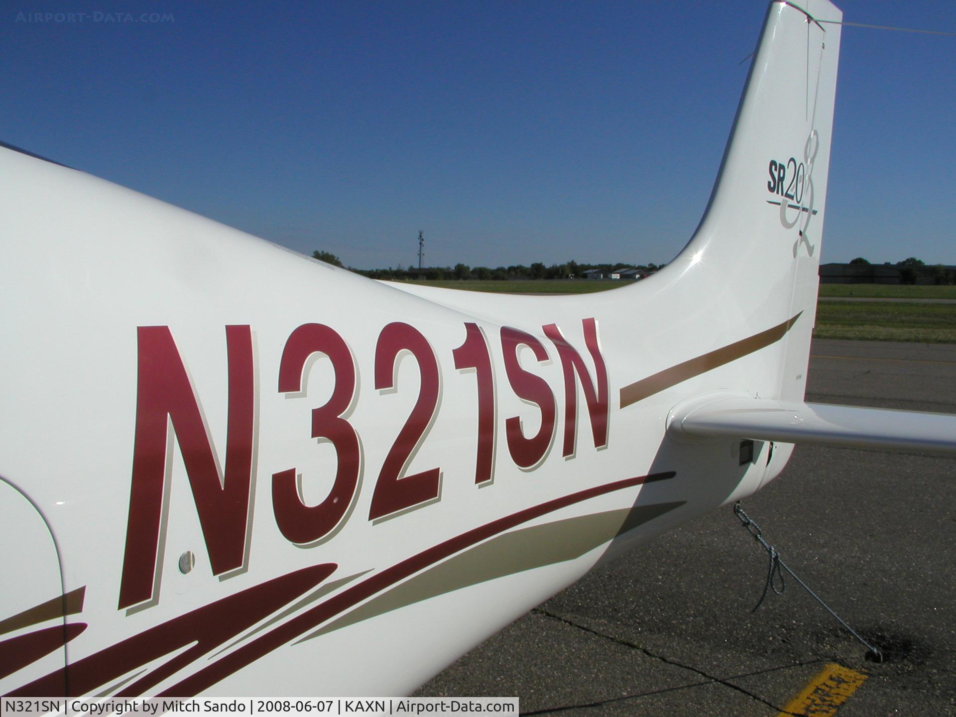 N321SN, 2004 Cirrus SR20 C/N 1467, Parked on the ramp at Alexandria.